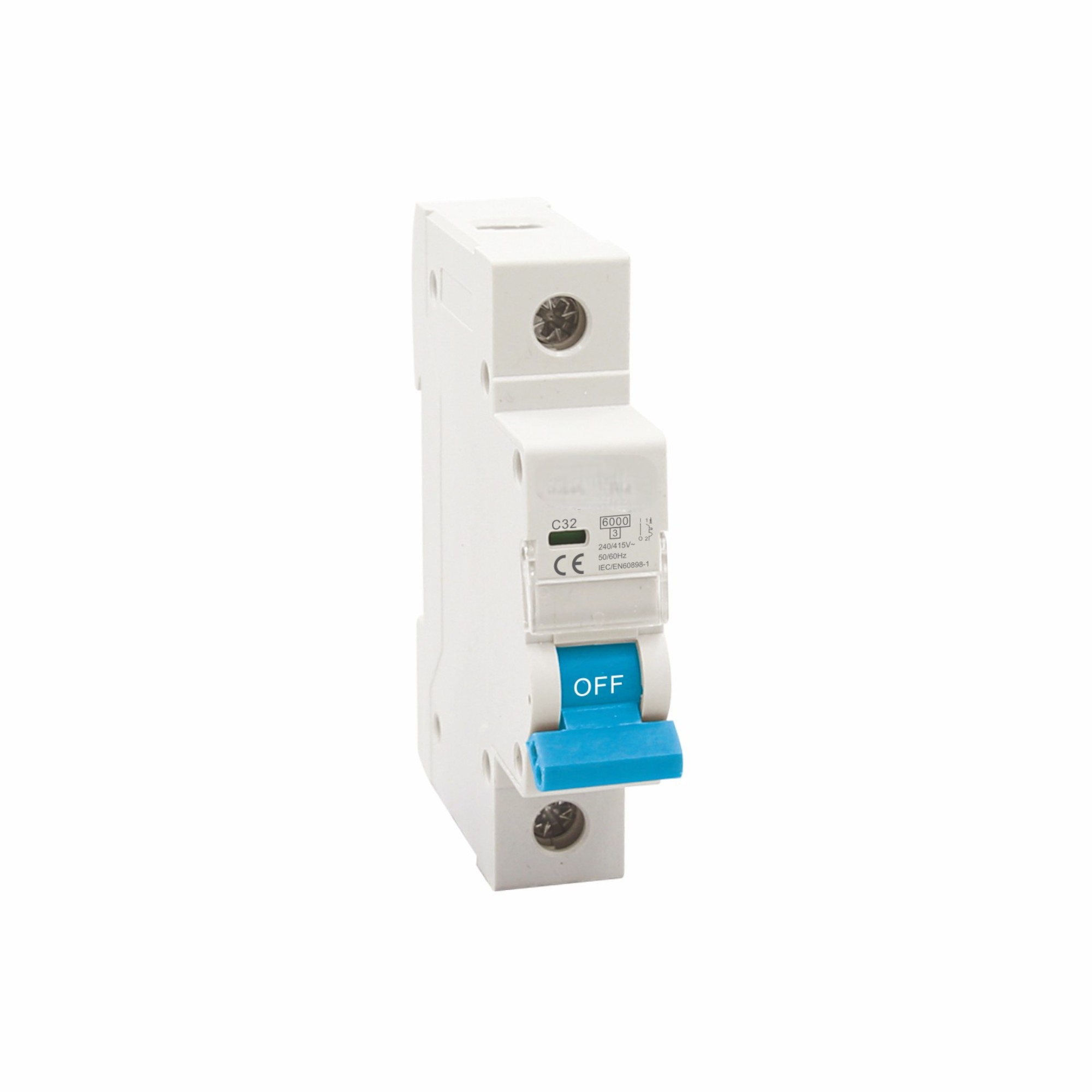 Termálmágneses AC MCB | 1P-4P | 1-63a | B/C/D görbék | 415V | IEC/EN 60898-1
