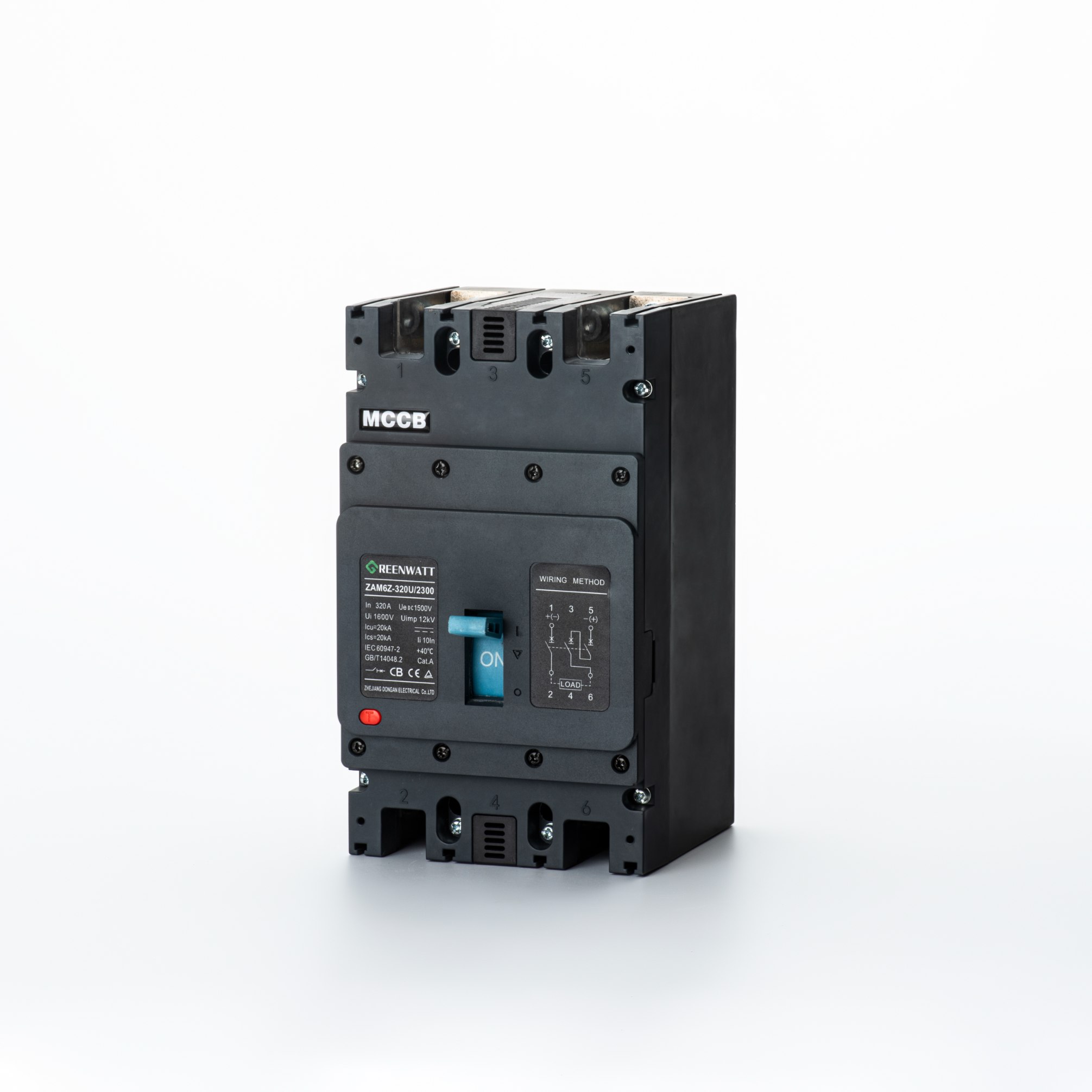 TSM2 sorozat MCCB | 1600a | 400 V AC | Túláram/rövidzárlat/UV védelem | IEC60947-2