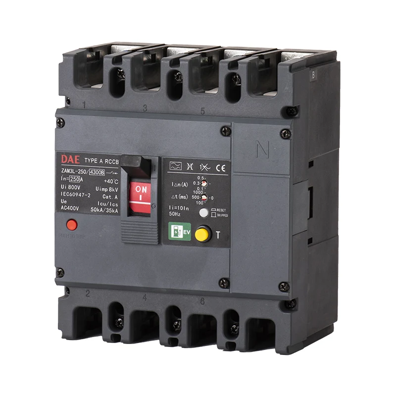 A típusú RCCB az EV Charger 3 pólushoz